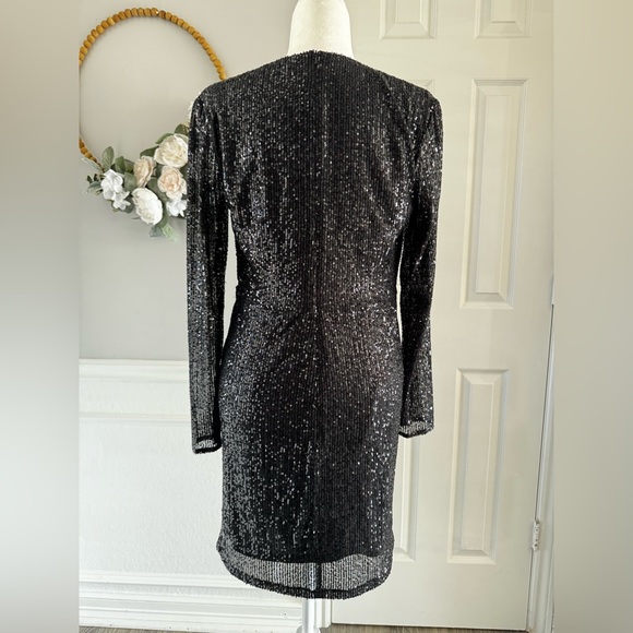 Ieena for Mac Duggal Black Sequin Dress - Picture 4 of 8